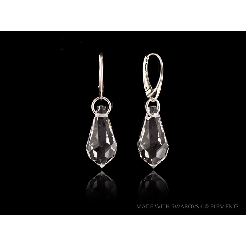 Šperky LAFIRA Style Stříbrné náušnice Teardrop Crystal