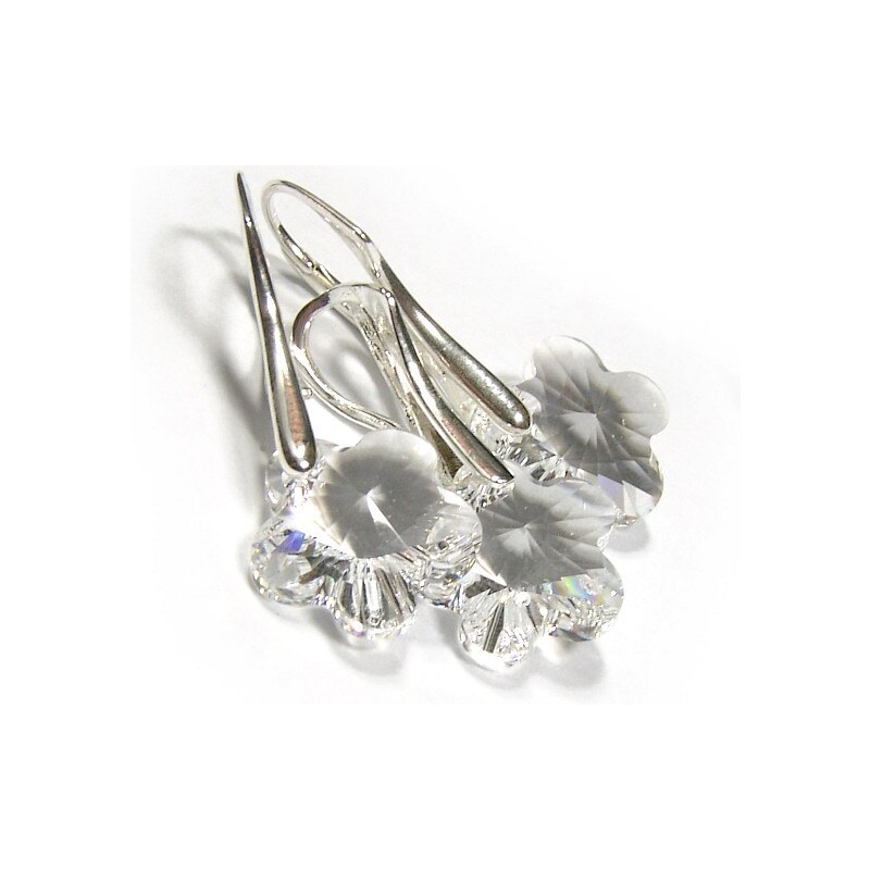 Šperky LAFIRA Style Stříbrná souprava kytičky Crystal 20 mm