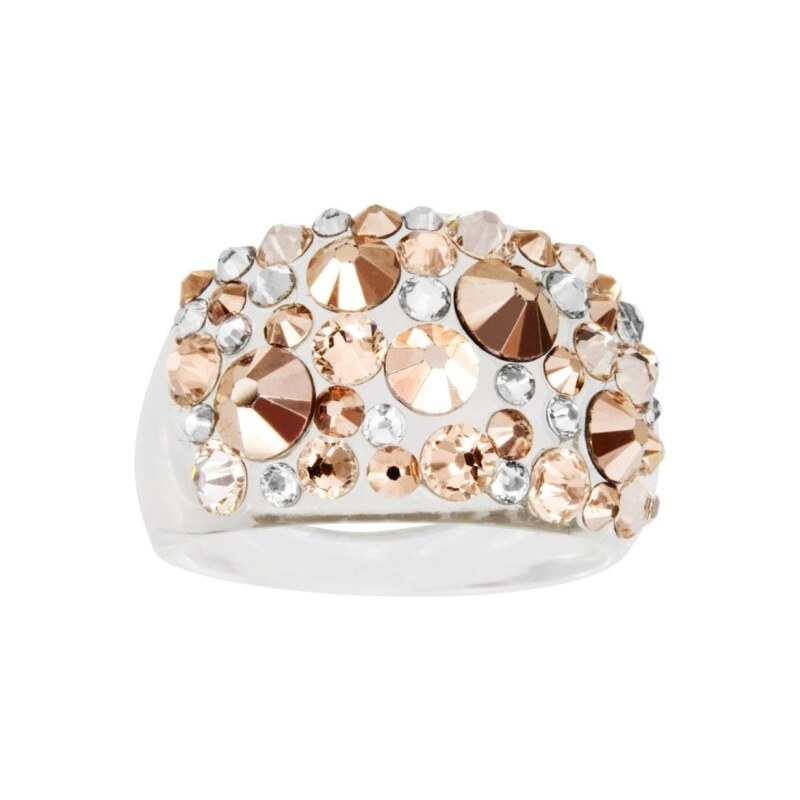 Šperky LAFIRA Style Prsten s krystaly Swarovski Gold