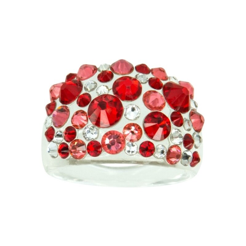 Šperky LAFIRA Style Prsten s krystaly Swarovski Light Siam