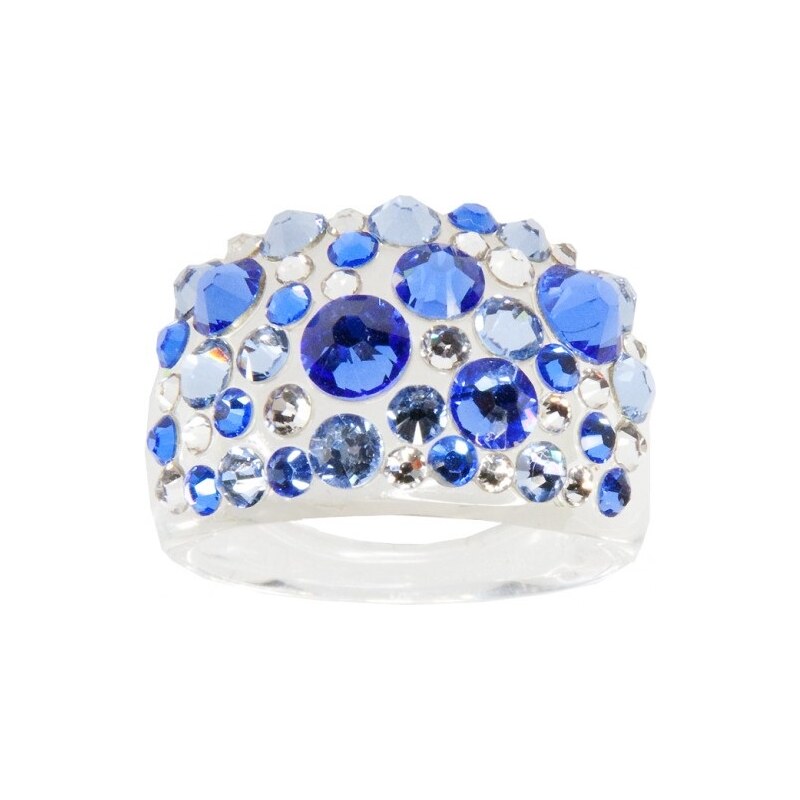 Šperky LAFIRA Style Prsten s krystaly Swarovski Sapphire
