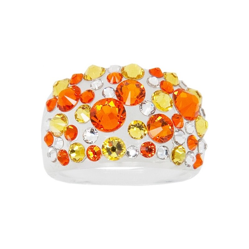 Šperky LAFIRA Style Prsten s krystaly Swarovski Sun