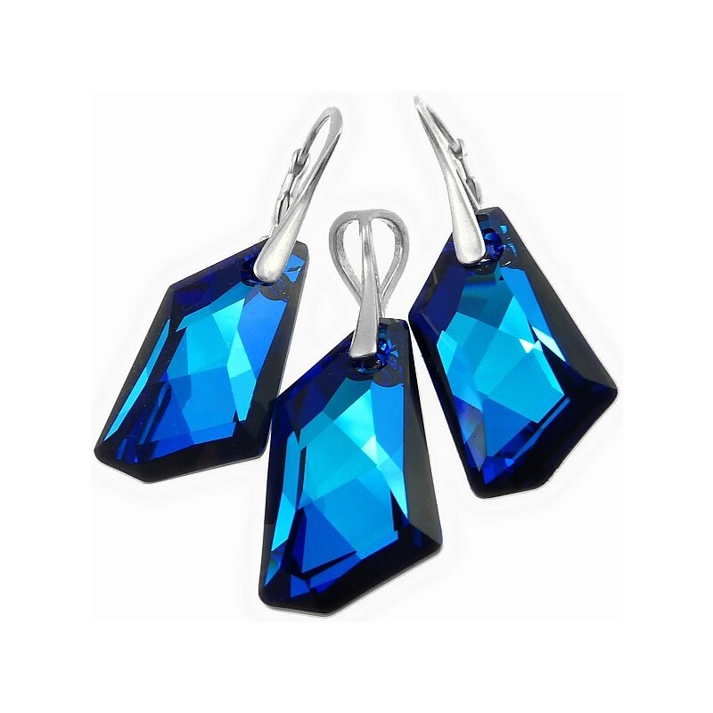 Šperky LAFIRA Style Stříbrná souprava De-Art Bermuda Blue