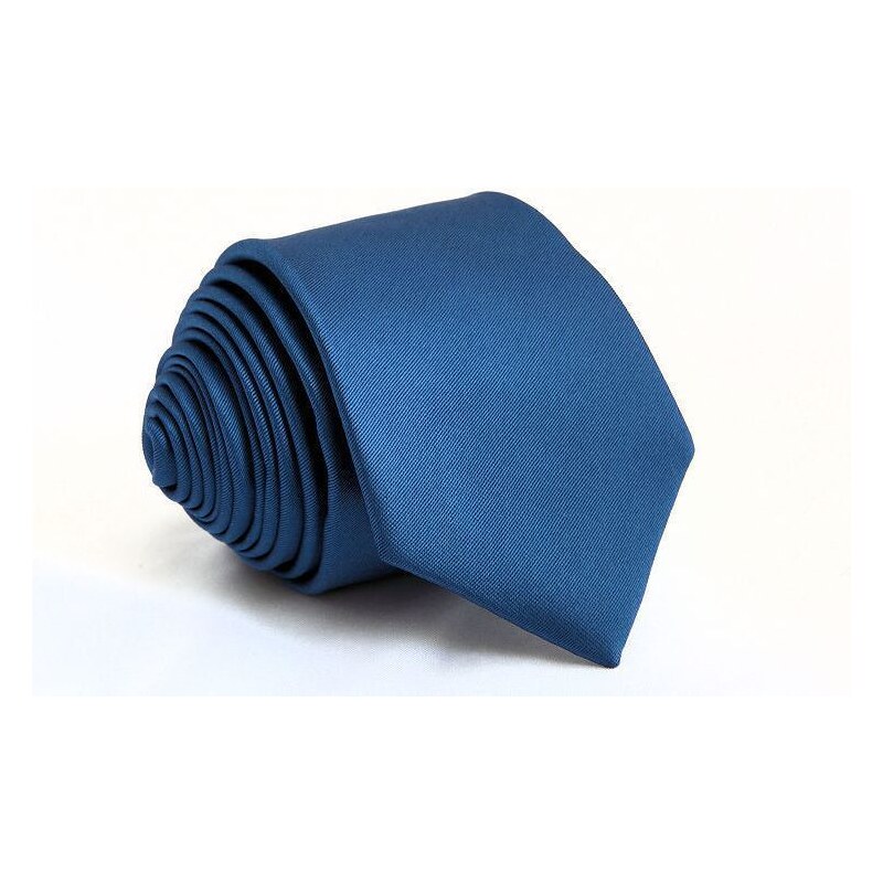 Šperky LAFIRA Style Pánská tmavě modrá slim kravata - 5 cm
