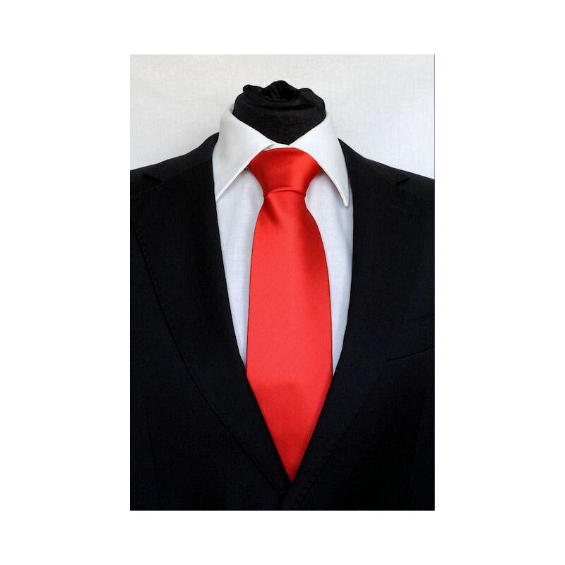 Šperky LAFIRA Style Pánská červená klasická kravata 896