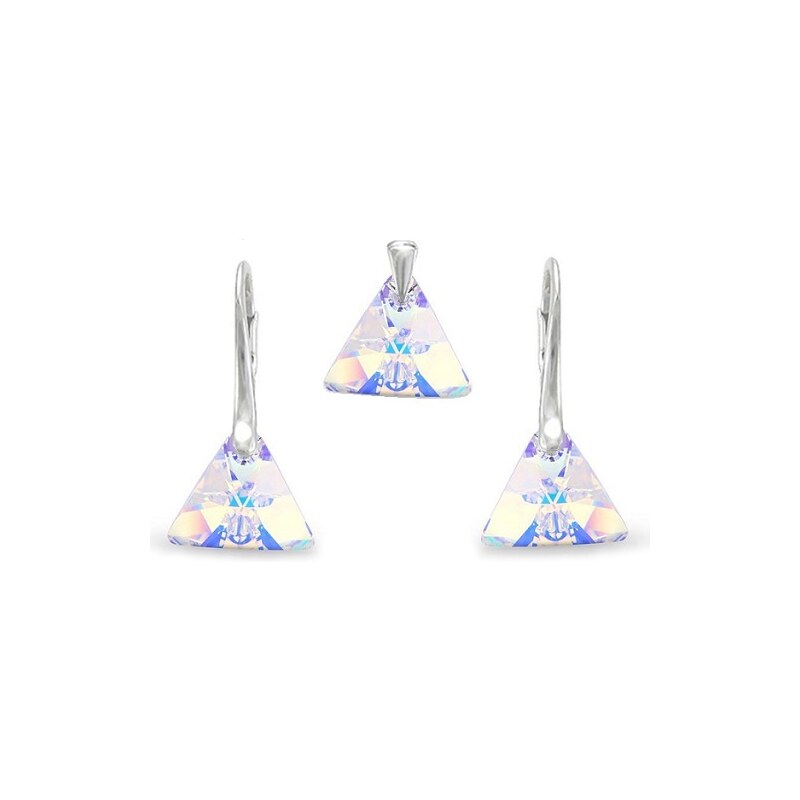 Šperky LAFIRA Style Stříbrná souprava Triangle AB