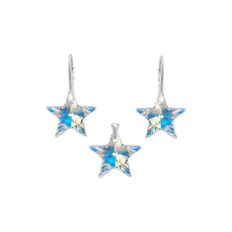 Šperky LAFIRA Style Stříbrná souprava Star AB