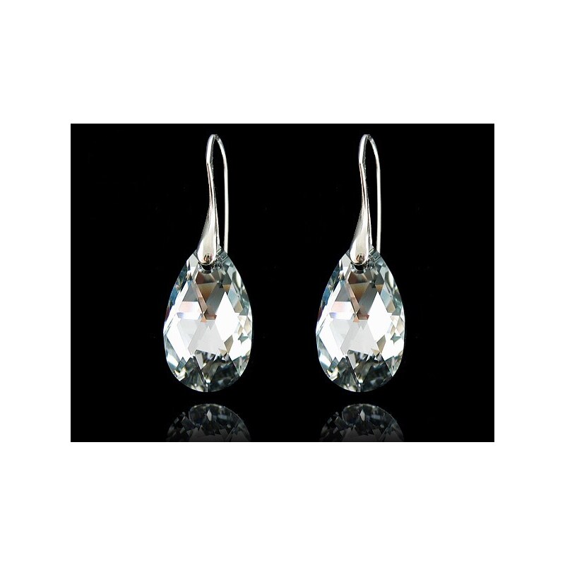 Šperky LAFIRA Style Stříbrné náušnice Pear Light Chrome
