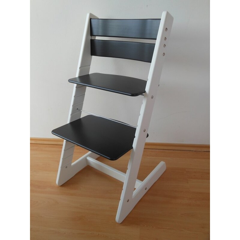 Jitro Dětská rostoucí židle klasik černo-bílá Barva sedáku: Modrý