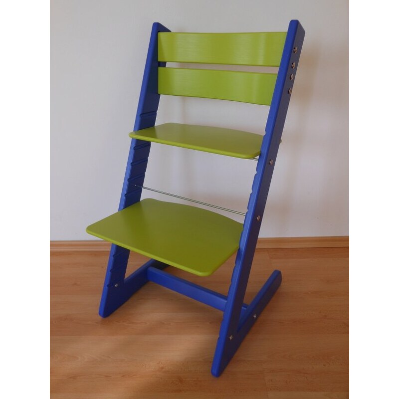 Jitro Dětská rostoucí židle klasik zeleno-modrá Barva sedáku: Červený s pastelkami