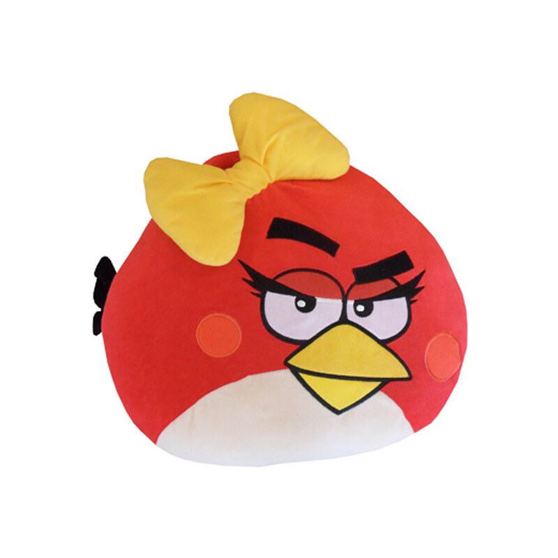 Halantex Polštářek Angry Birds červený Girl polyester 40 cm