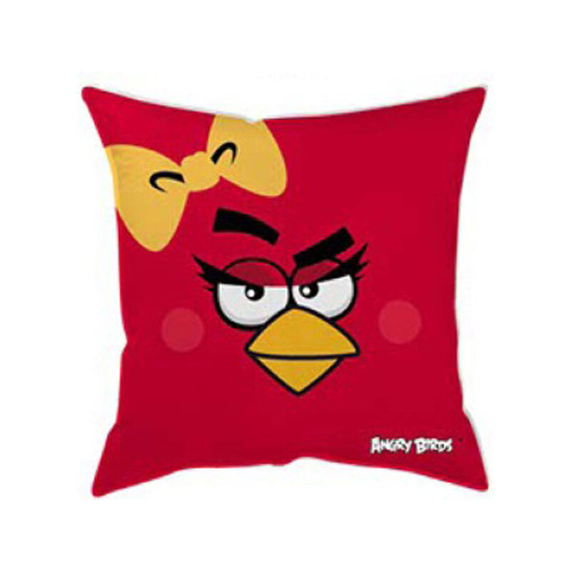 HALANTEX Polštářek Angry Birds červený Girl 40x40