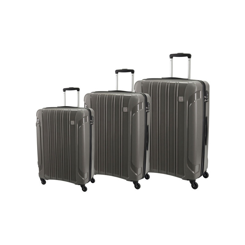 JOUMMABAGS Sada cestovních kufrů ABS MOVOM Grey 55/65/75