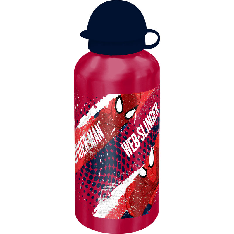 EUROSWAN ALU lahev Spiderman červená 500 ml