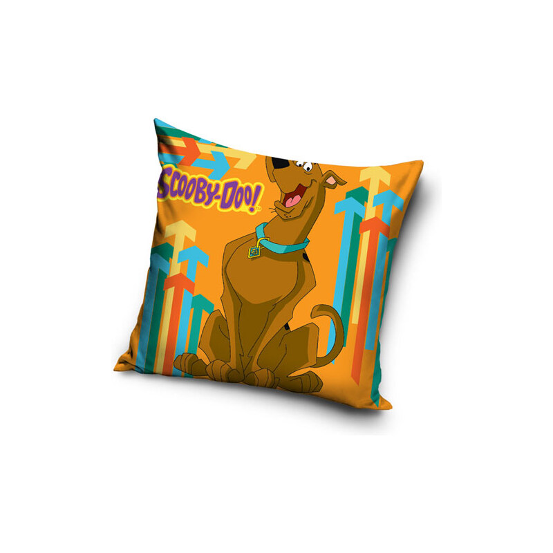 Carbotex Povlak na polštářek Scooby Doo oranžová bavlna 40x40 cm