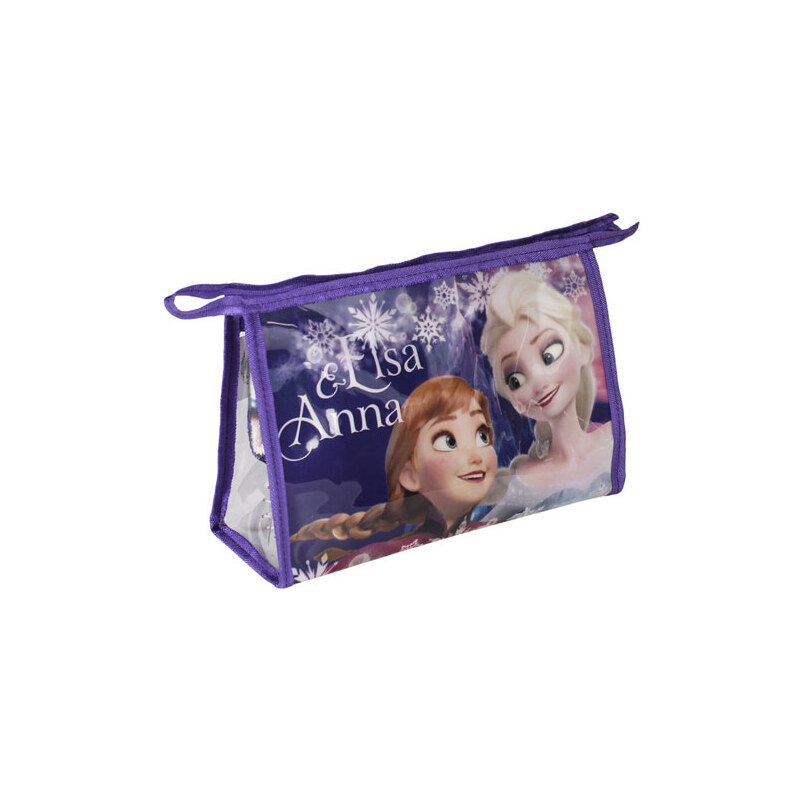 Kosmetická vybavená taška Ledové Království Anna a Elsa vločky