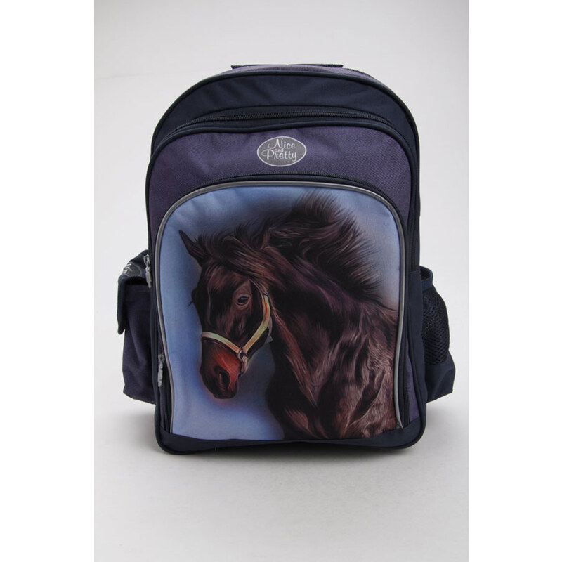 Školní batoh Koně hnědý