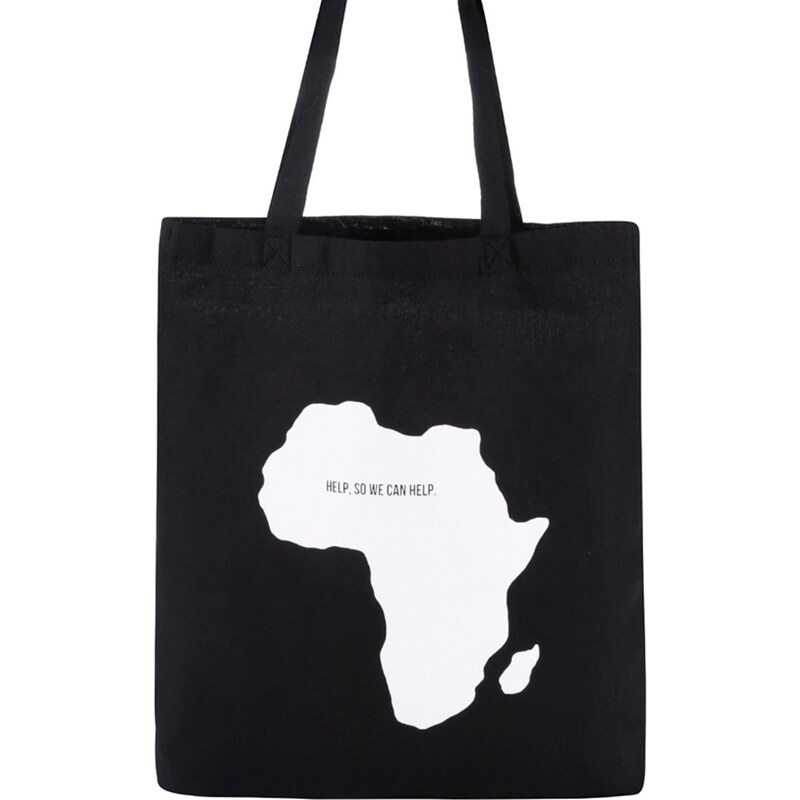 DOBRO "Dobrá" černá unisex taška pomáhá Tanzánii