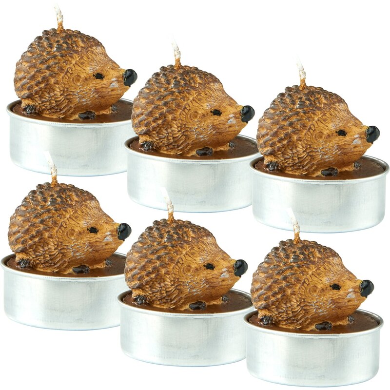 FLAMBEAU FLAMBUE Čajové svíčky ježek, 6 ks