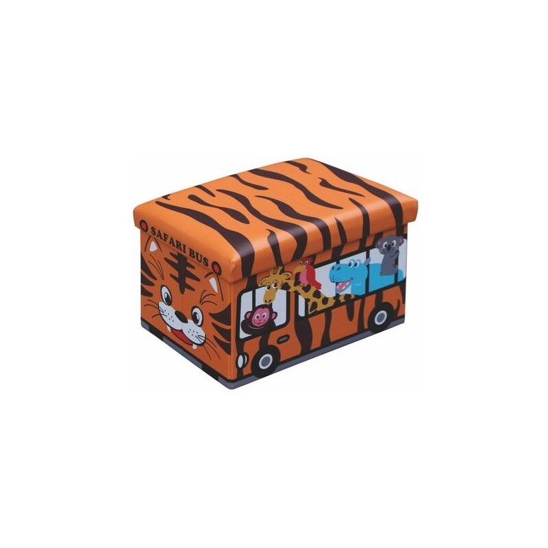 Halmar Dětský úložný box Tygr, 48x32x32 cm - oranžový