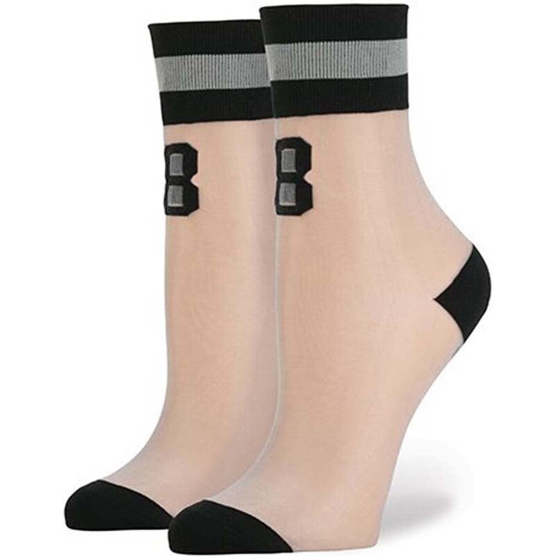 Šedo-černé dámské síťované ponožky Stance Number