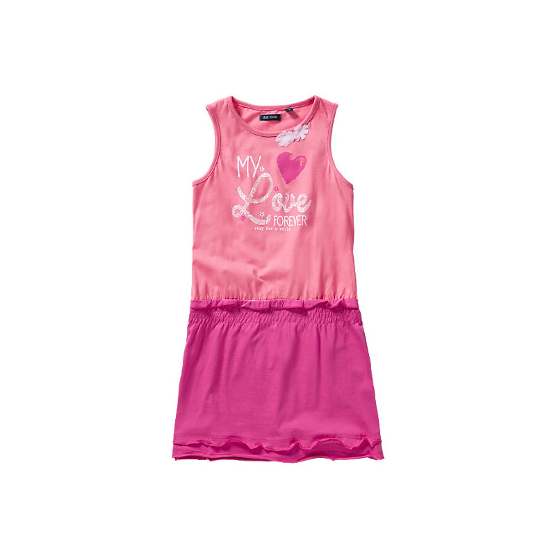 Blue Seven Dětské tmavěrůžové šaty Pink Flamingo