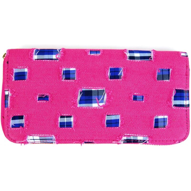 Růžová riflová peněženka Rory
