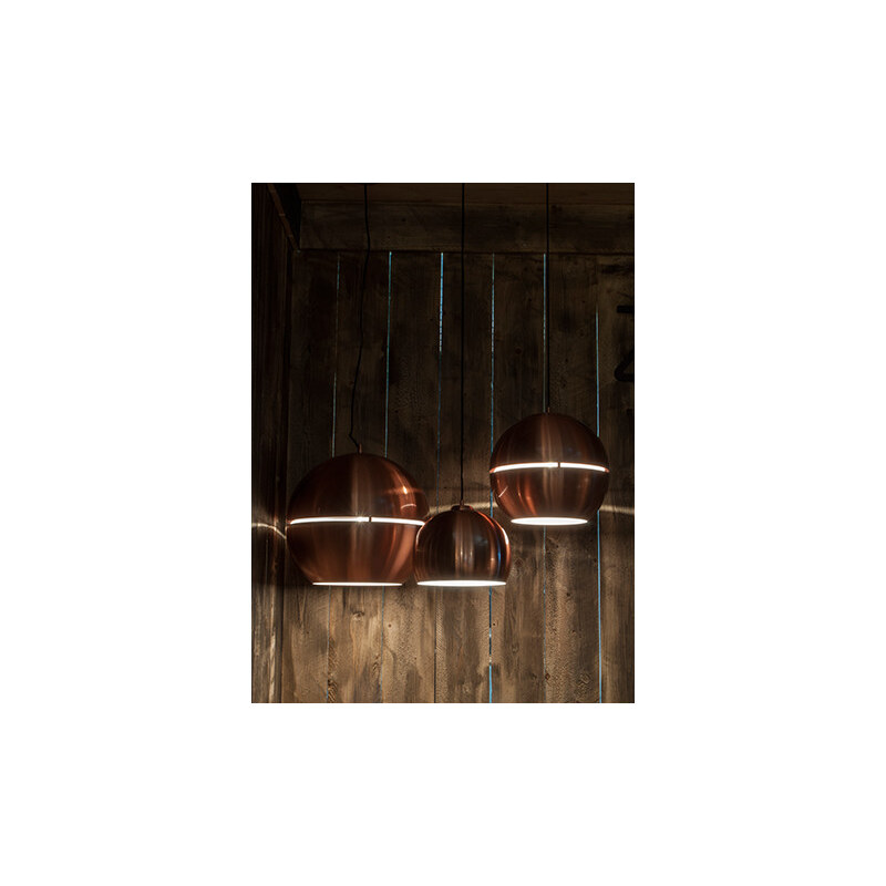 Velké 50cm závěsné svítidlo, lustr RETRO ‘70 Copper Zuiver
