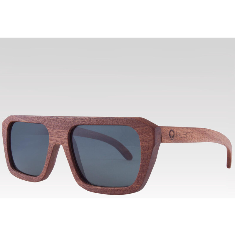 Plantwear dřevěné sluneční polarizační brýle Sport černé