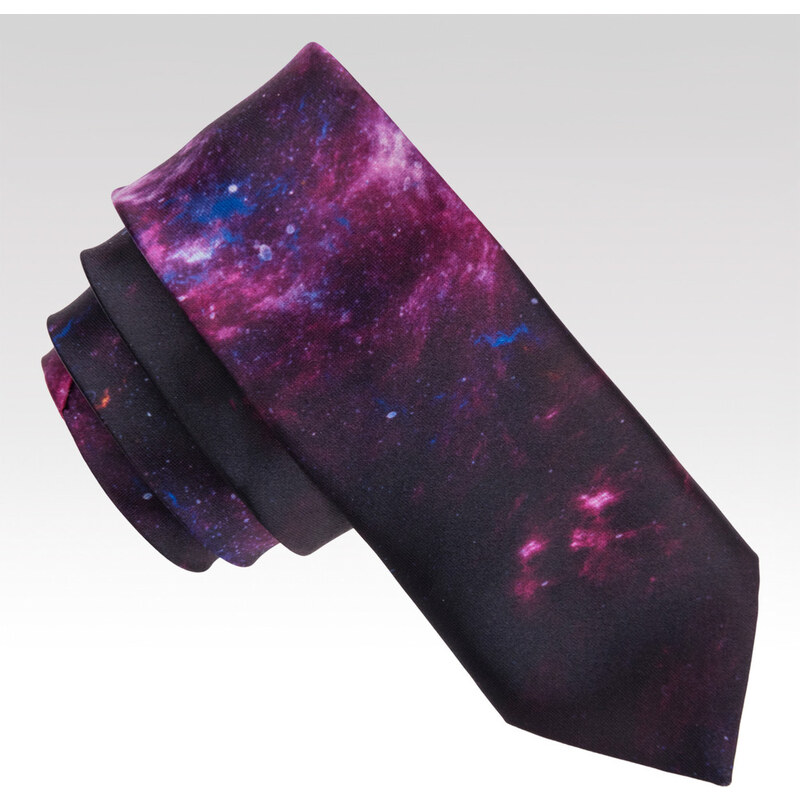 Wayfarer Pánská kravata Galaxy fialová