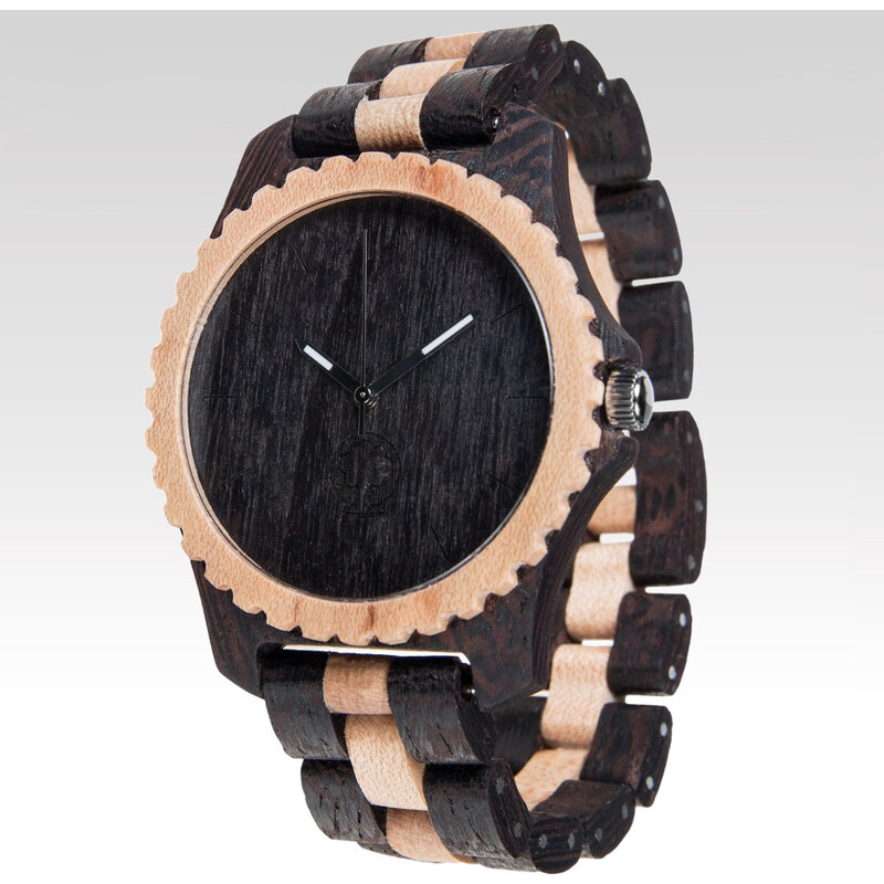 Plantwear Dřevěné hodinky Urban černé