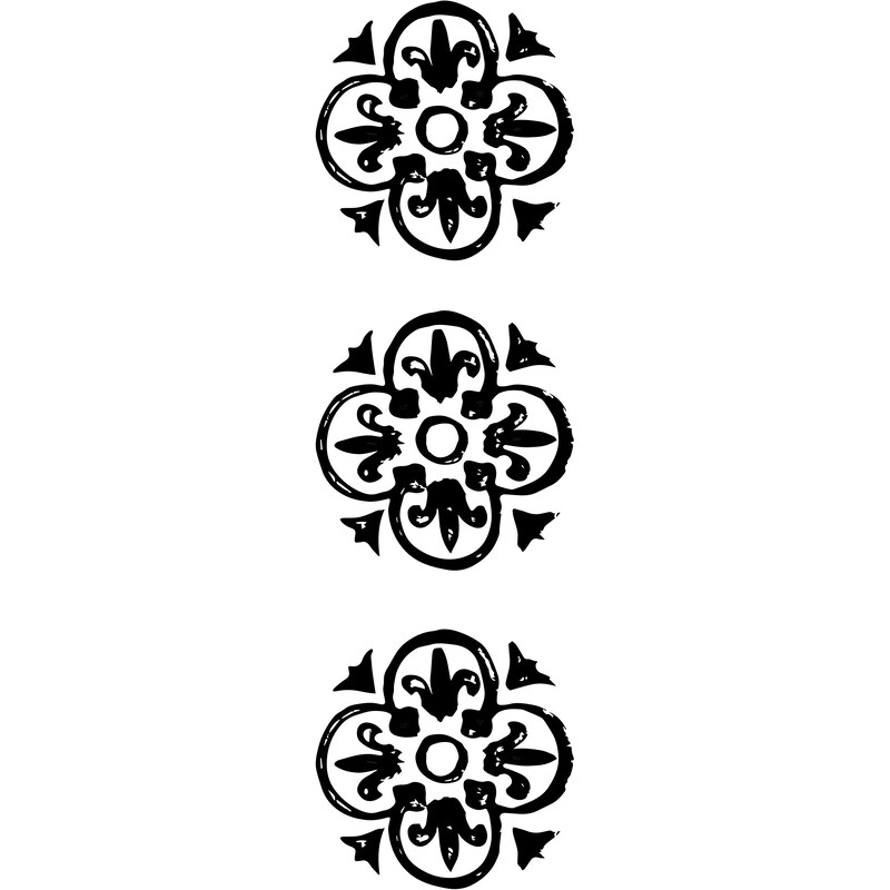 IB LAURSEN Papírové ubrousky Black pattern