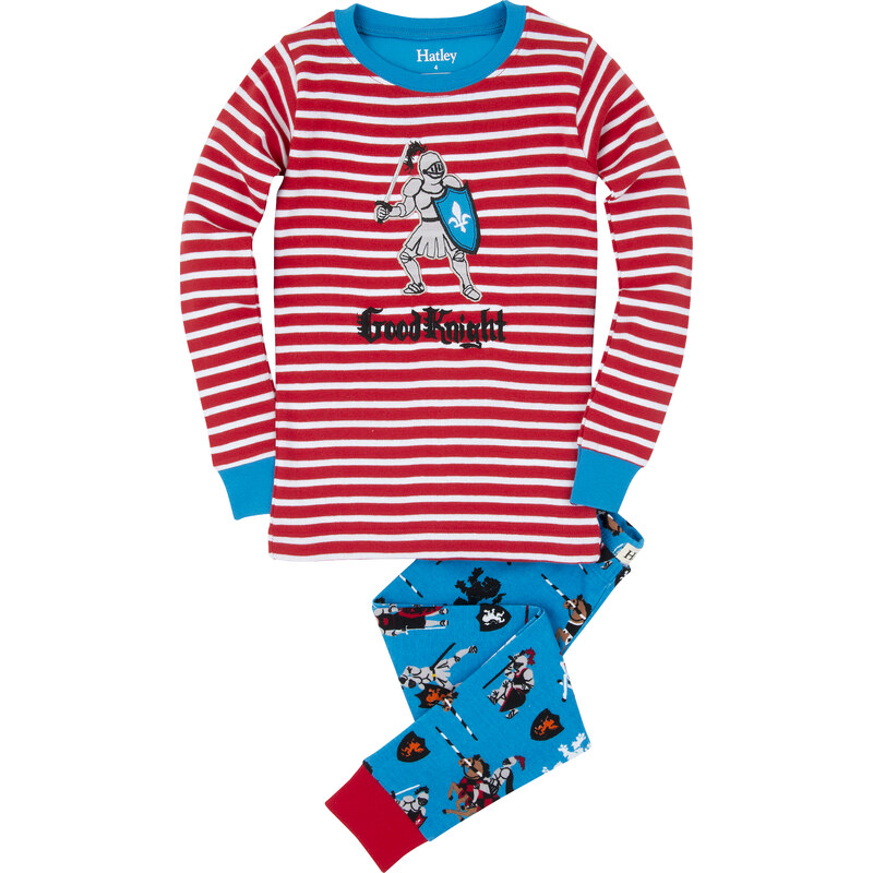 Hatley Chlapecké pyžamo s rytířem - barevné