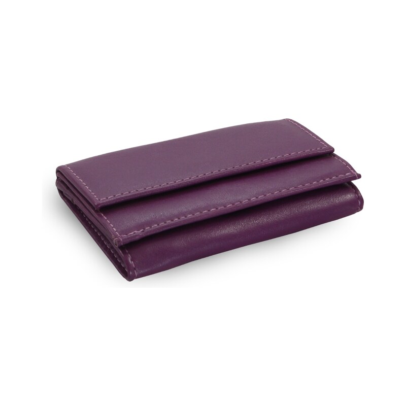 Arwel fialová dámská kožená mini peněženka