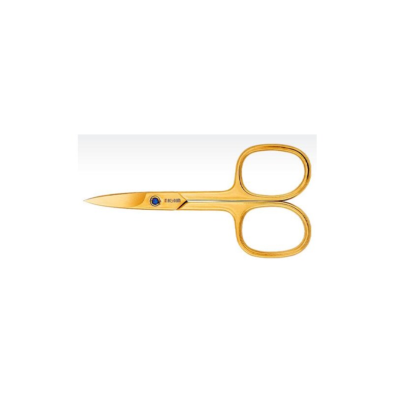 Magnum nůžky na nehty 9 cm - pozlacená ocel, Swarowski