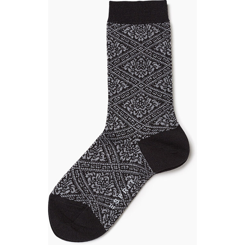 Esprit Ponožky ze směsi vlny a ornamentální vzor