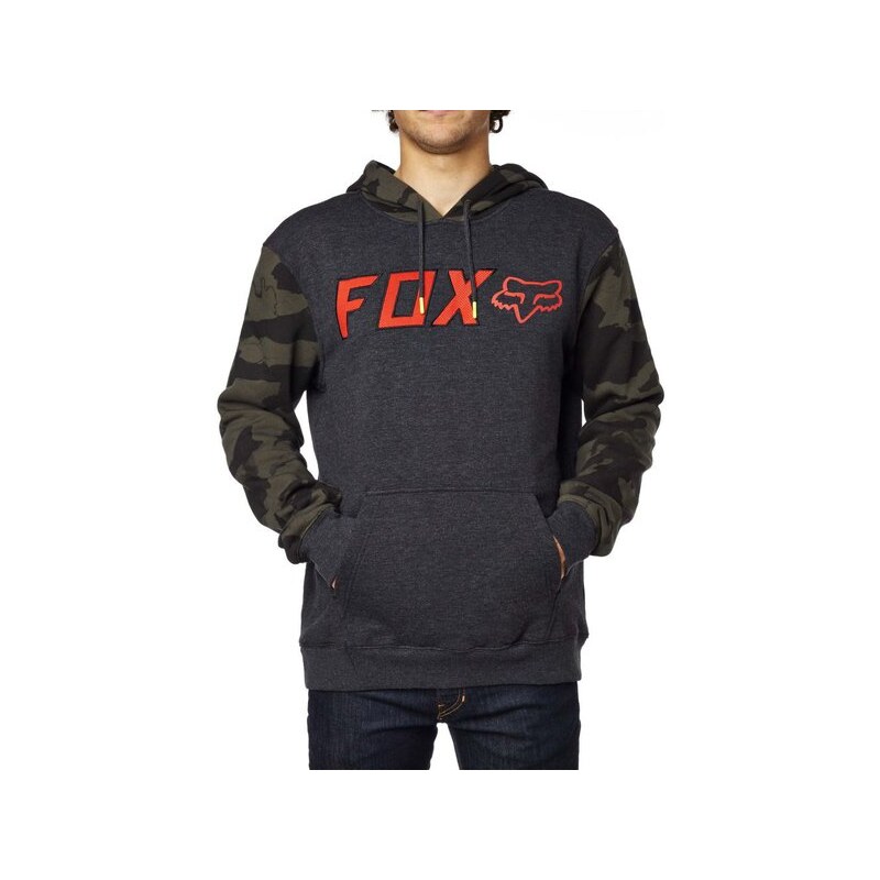 Pánská mikina Fox Diskors pullover fleece heather black M