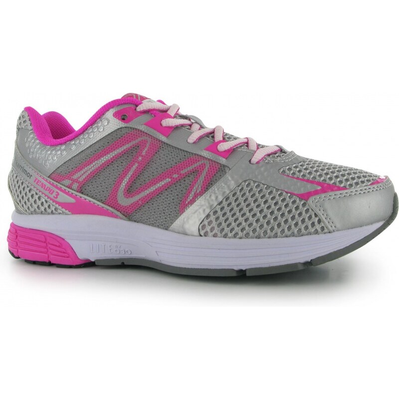 Karrimor Tempo 3 Ladies Running Shoes, white/silv/pink