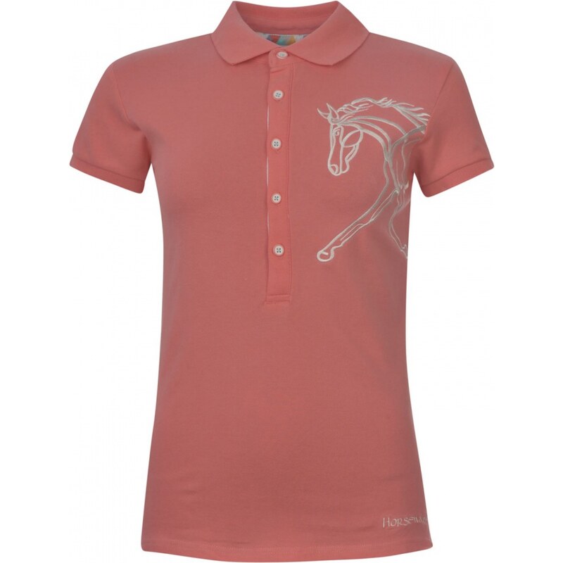 Horseware Flamboro Polo Shirt Ladies, coral
