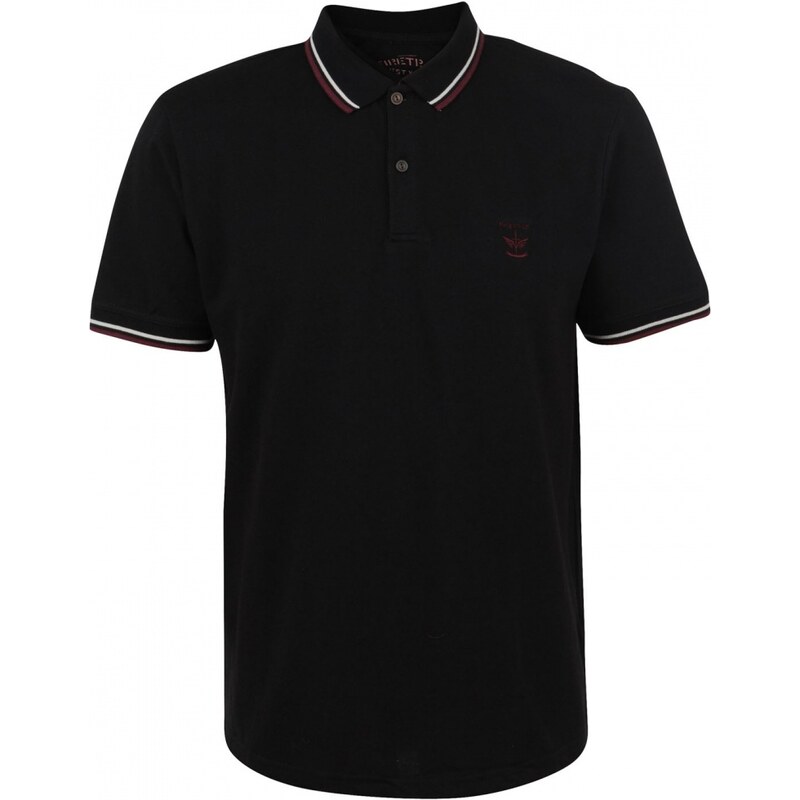 Firetrap Lazer Slim Fit Polo Shirt, black