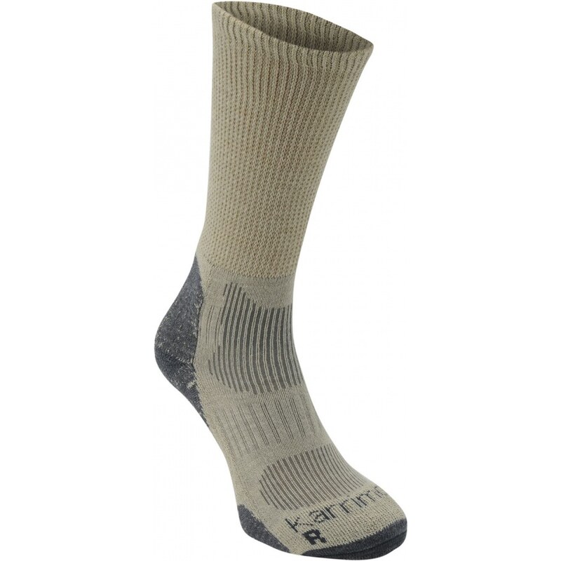 Karrimor Merino Fibre Lightweight Walking Socks Mens, beige/charcoal