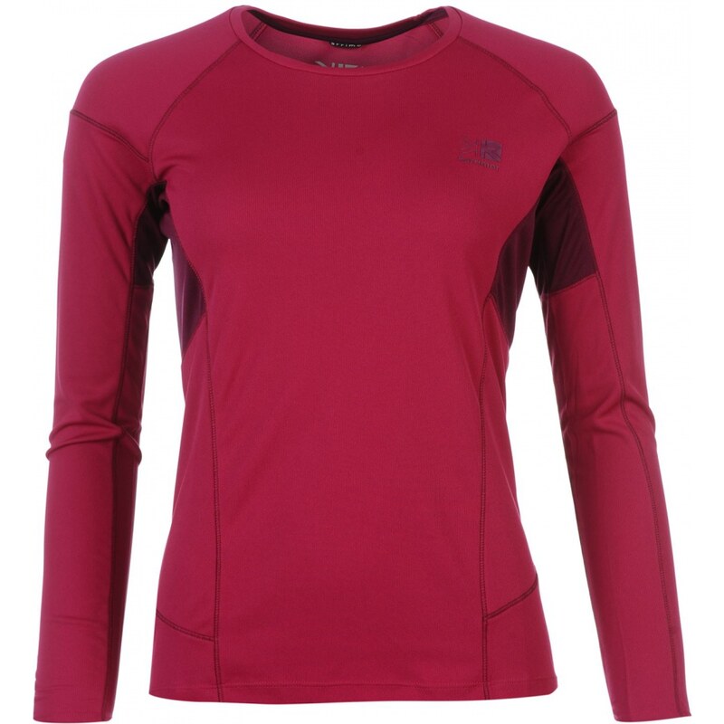 Karrimor SuperLite Long Sleeve T Shirt Ladies, bright berry