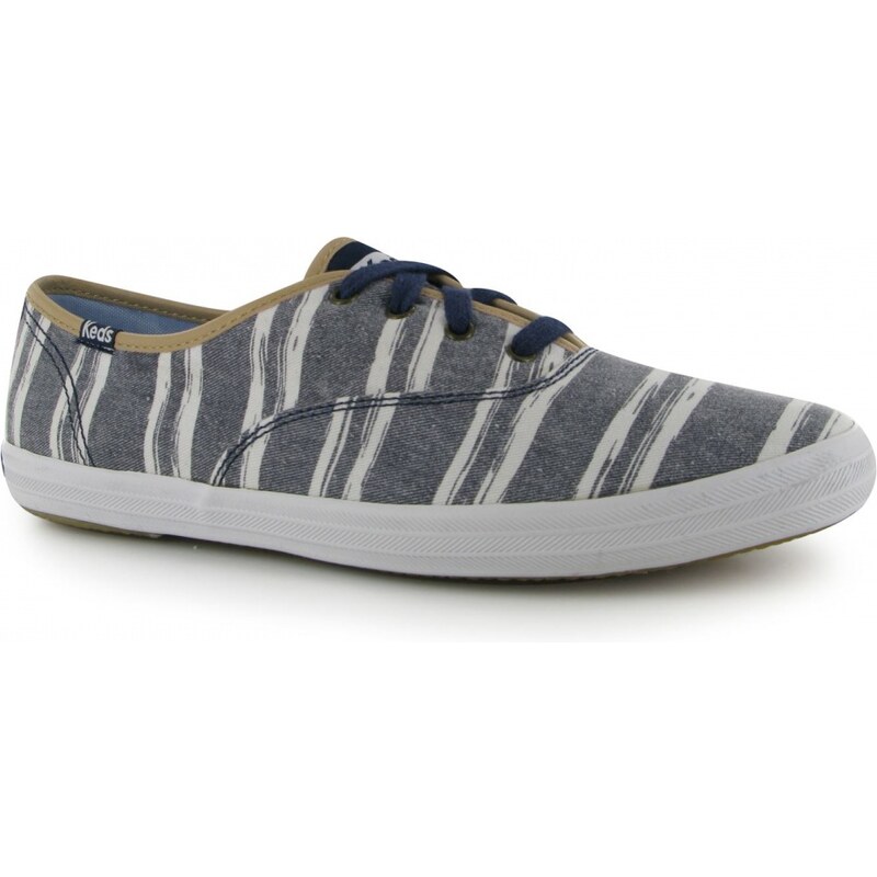 Keds Champion Stripe Canvas Shoes, blue/white