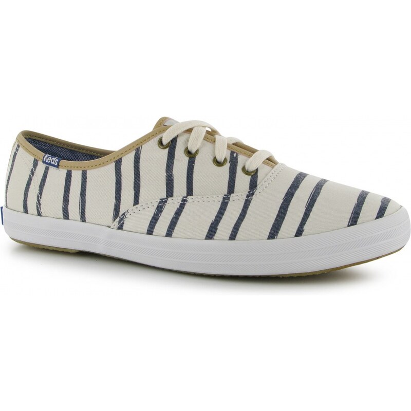 Keds Champion Stripe Canvas Shoes, white/blue