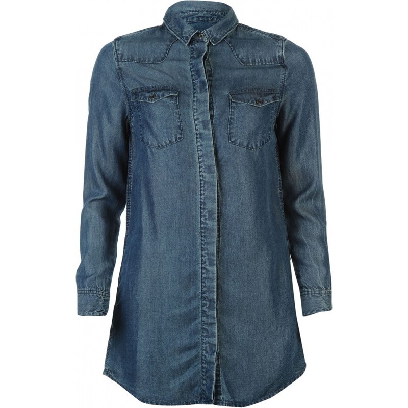 Firetrap Tencel Shirt, blue