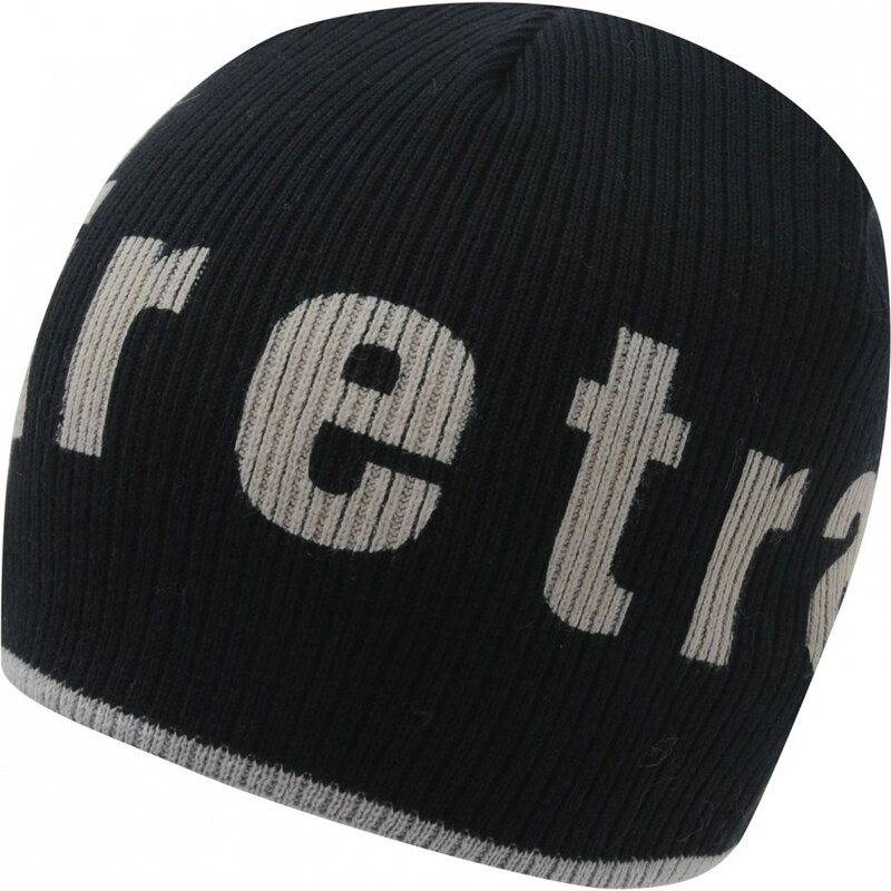 Firetrap Tip Beanie Hat Mens, black/grey