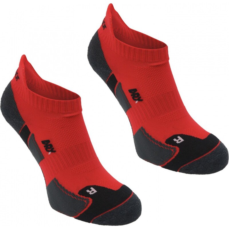 Karrimor 2 Pack Running Socks Mens, red/black
