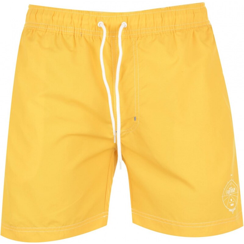 Firetrap Contrast Swim Shorts, yolk yellow