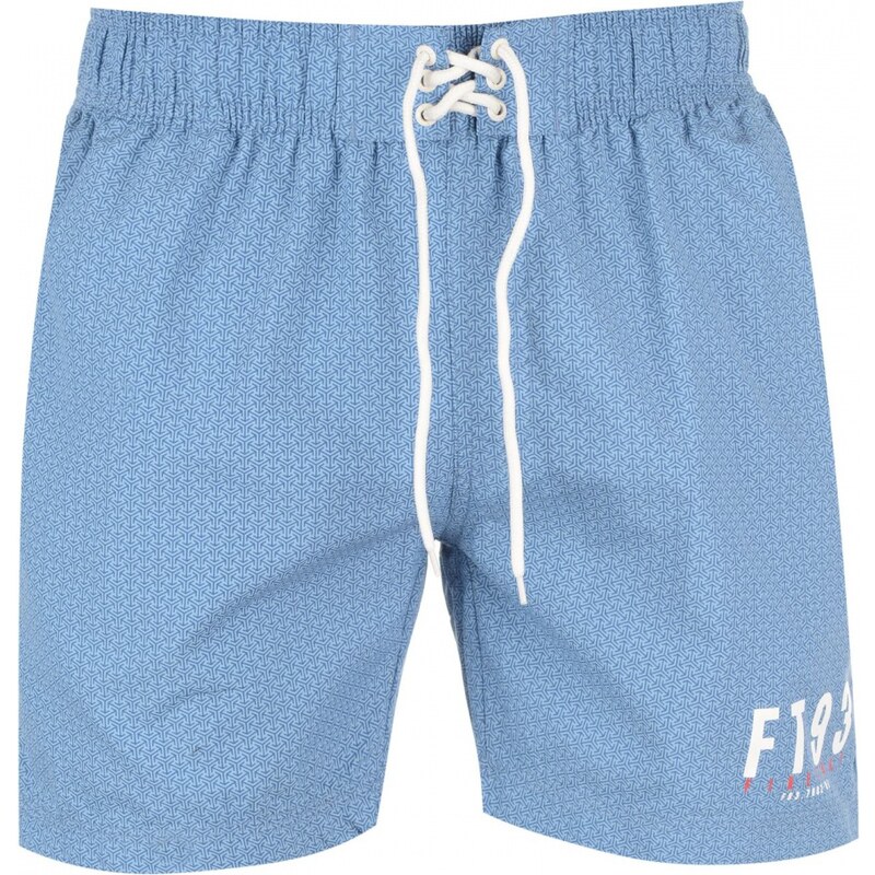 Firetrap Geo Swim Shorts, vallarta blue