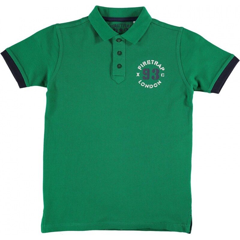 Firetrap Short Sleeved Polo Junior Boys, bosphorus